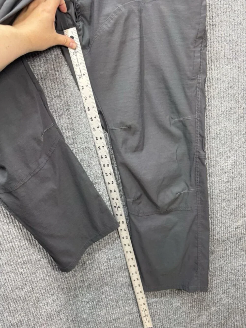 Kuhl Renegade Pants Mens 42x30 Gray Nylon Blend Stretch Cargo Outdoor Trail 5120